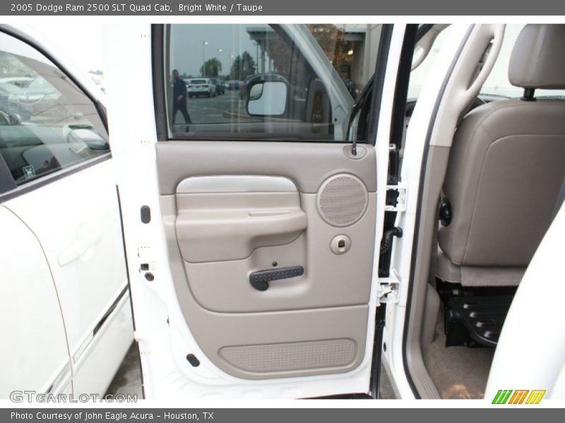 Bright White / Taupe 2005 Dodge Ram 2500 SLT Quad Cab