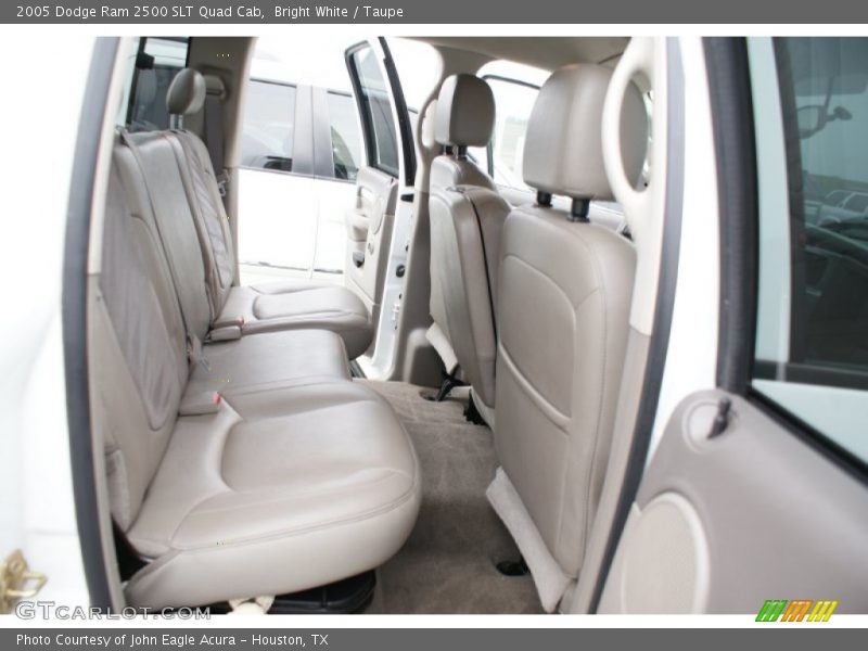 Bright White / Taupe 2005 Dodge Ram 2500 SLT Quad Cab