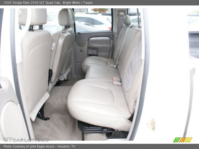 Bright White / Taupe 2005 Dodge Ram 2500 SLT Quad Cab