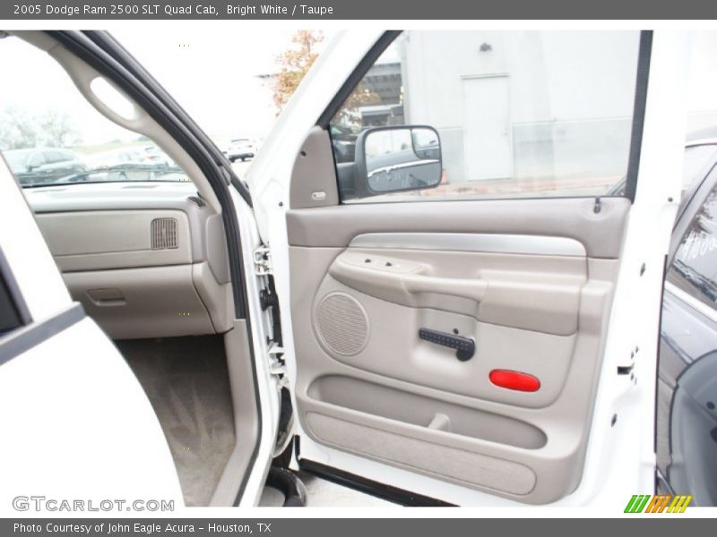 Bright White / Taupe 2005 Dodge Ram 2500 SLT Quad Cab