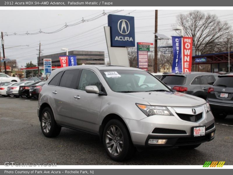 Palladium Metallic / Taupe 2012 Acura MDX SH-AWD Advance