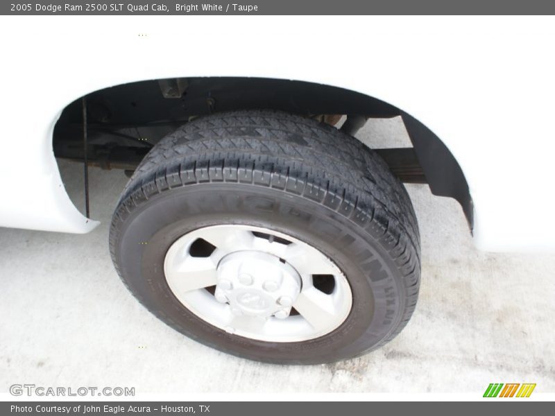 Bright White / Taupe 2005 Dodge Ram 2500 SLT Quad Cab