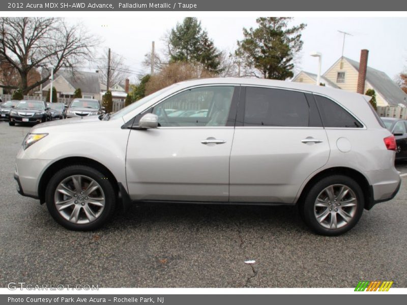 Palladium Metallic / Taupe 2012 Acura MDX SH-AWD Advance