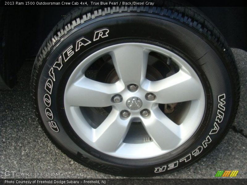True Blue Pearl / Black/Diesel Gray 2013 Ram 1500 Outdoorsman Crew Cab 4x4