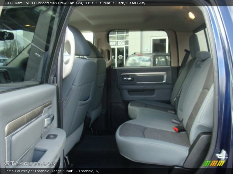 True Blue Pearl / Black/Diesel Gray 2013 Ram 1500 Outdoorsman Crew Cab 4x4