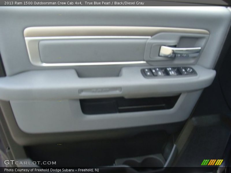 True Blue Pearl / Black/Diesel Gray 2013 Ram 1500 Outdoorsman Crew Cab 4x4