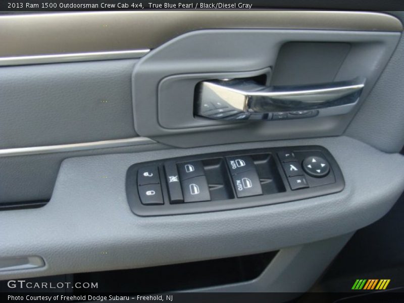 True Blue Pearl / Black/Diesel Gray 2013 Ram 1500 Outdoorsman Crew Cab 4x4