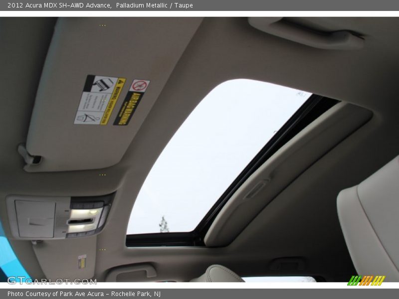 Palladium Metallic / Taupe 2012 Acura MDX SH-AWD Advance