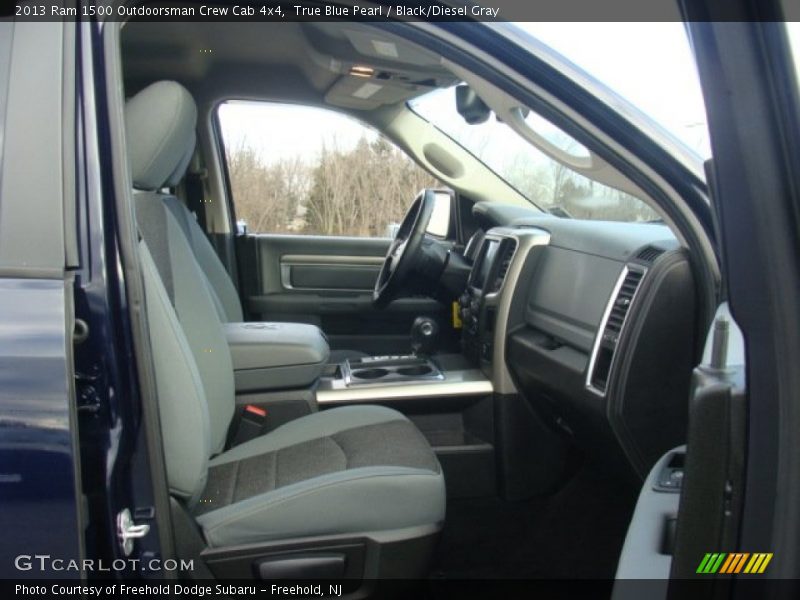 True Blue Pearl / Black/Diesel Gray 2013 Ram 1500 Outdoorsman Crew Cab 4x4