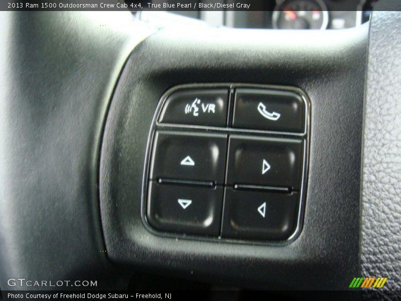 True Blue Pearl / Black/Diesel Gray 2013 Ram 1500 Outdoorsman Crew Cab 4x4