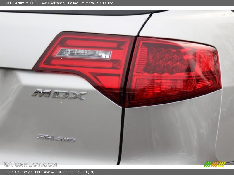 Palladium Metallic / Taupe 2012 Acura MDX SH-AWD Advance