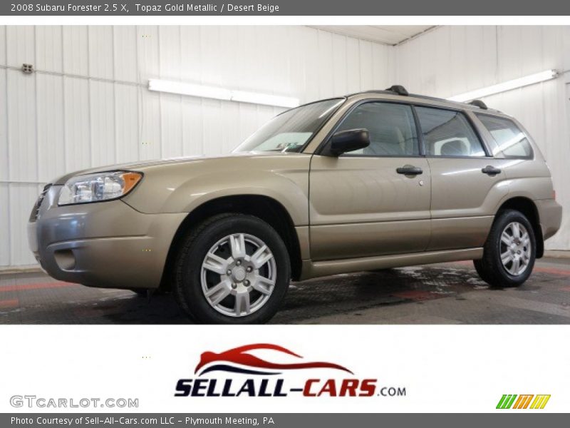 Topaz Gold Metallic / Desert Beige 2008 Subaru Forester 2.5 X