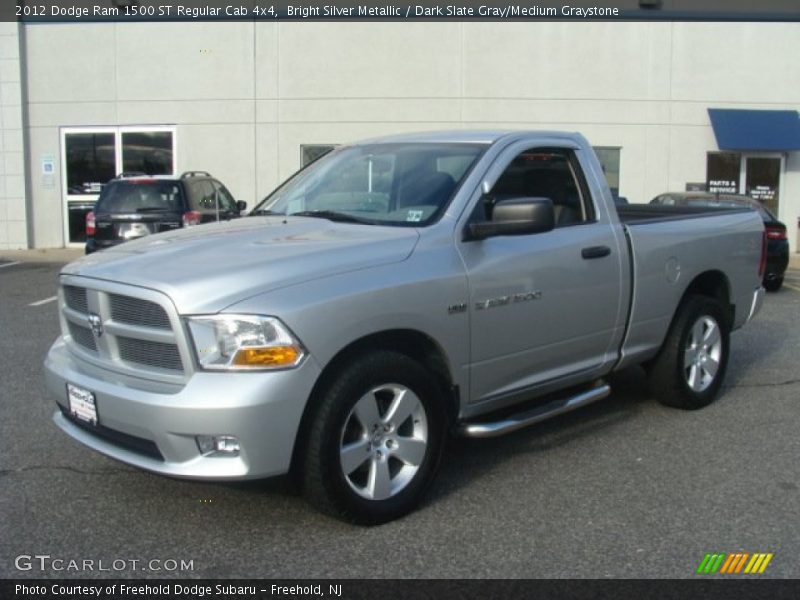 Bright Silver Metallic / Dark Slate Gray/Medium Graystone 2012 Dodge Ram 1500 ST Regular Cab 4x4