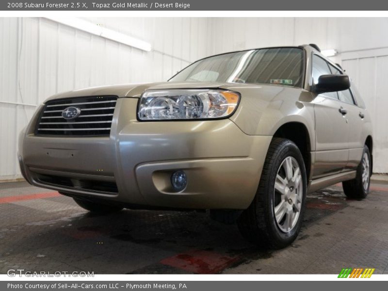 Topaz Gold Metallic / Desert Beige 2008 Subaru Forester 2.5 X