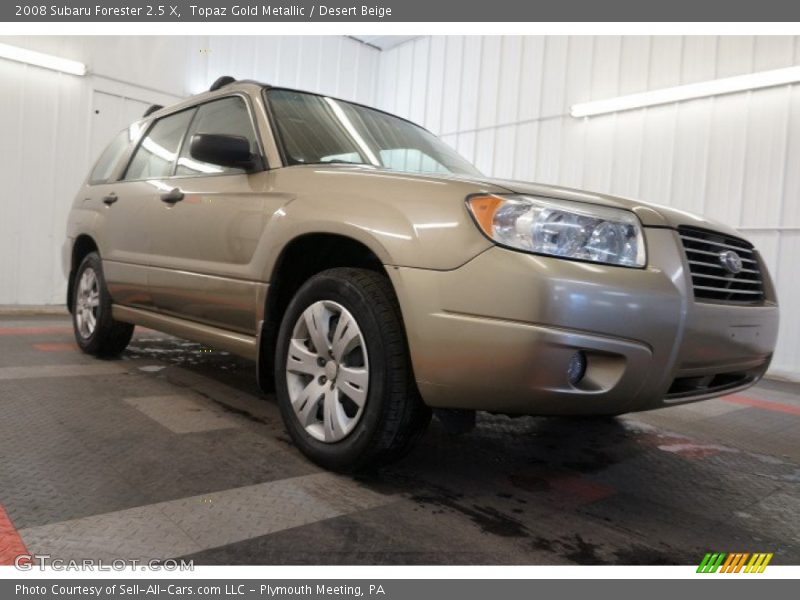Topaz Gold Metallic / Desert Beige 2008 Subaru Forester 2.5 X
