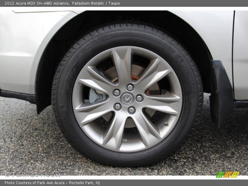 Palladium Metallic / Taupe 2012 Acura MDX SH-AWD Advance