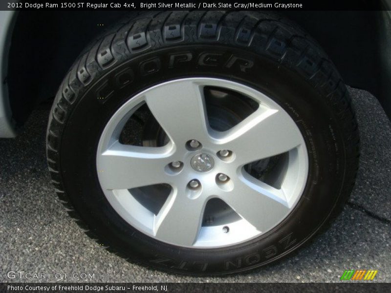 Bright Silver Metallic / Dark Slate Gray/Medium Graystone 2012 Dodge Ram 1500 ST Regular Cab 4x4