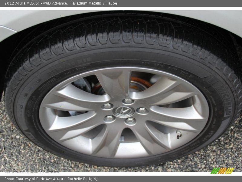 Palladium Metallic / Taupe 2012 Acura MDX SH-AWD Advance