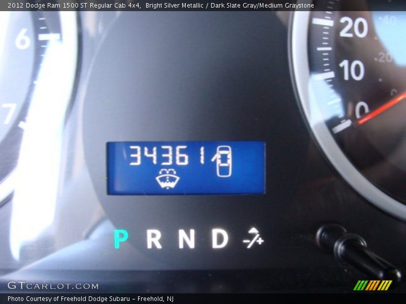 Bright Silver Metallic / Dark Slate Gray/Medium Graystone 2012 Dodge Ram 1500 ST Regular Cab 4x4