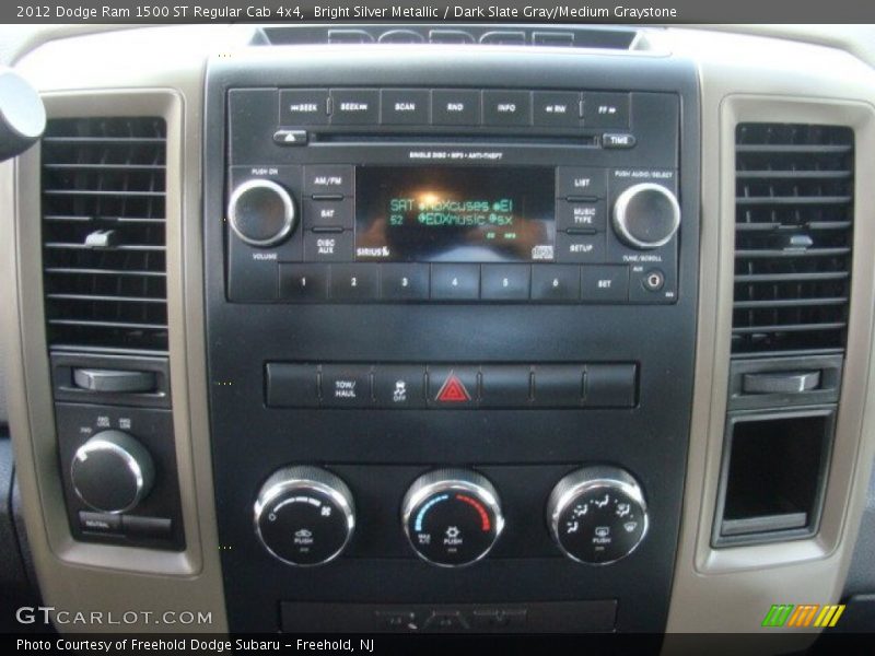 Bright Silver Metallic / Dark Slate Gray/Medium Graystone 2012 Dodge Ram 1500 ST Regular Cab 4x4