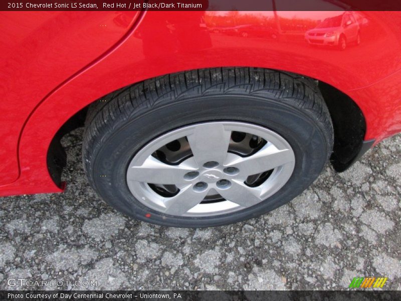 Red Hot / Jet Black/Dark Titanium 2015 Chevrolet Sonic LS Sedan