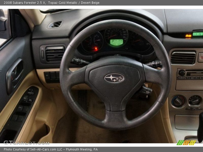 Topaz Gold Metallic / Desert Beige 2008 Subaru Forester 2.5 X
