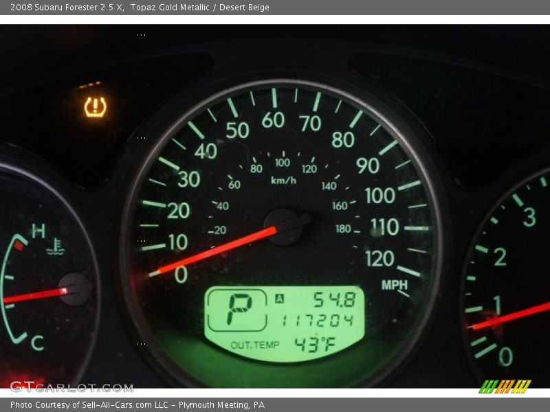 Topaz Gold Metallic / Desert Beige 2008 Subaru Forester 2.5 X
