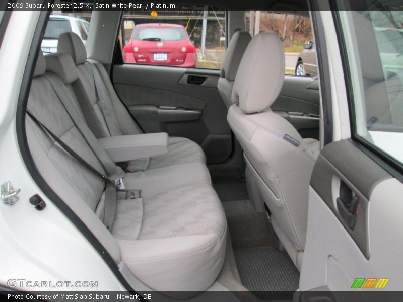 Satin White Pearl / Platinum 2009 Subaru Forester 2.5 X