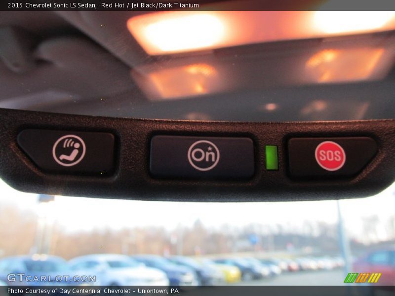 Red Hot / Jet Black/Dark Titanium 2015 Chevrolet Sonic LS Sedan