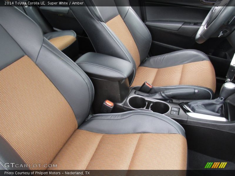 Front Seat of 2014 Corolla LE