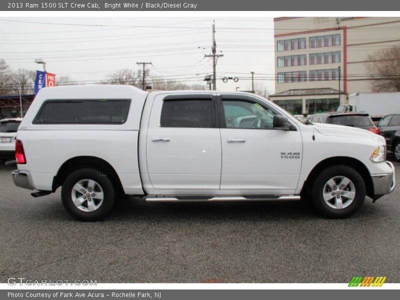 Bright White / Black/Diesel Gray 2013 Ram 1500 SLT Crew Cab