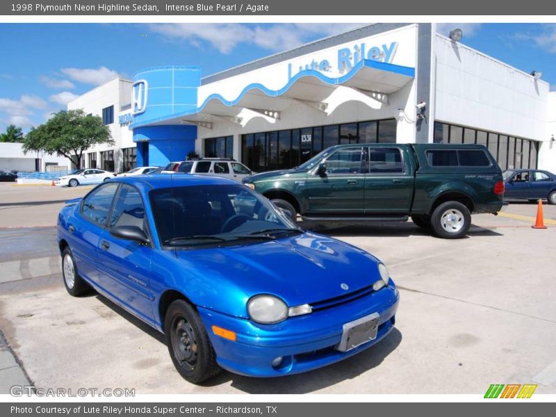 Intense Blue Pearl / Agate 1998 Plymouth Neon Highline Sedan
