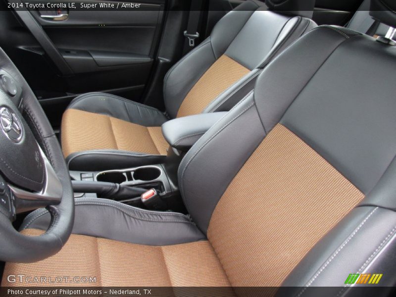 Front Seat of 2014 Corolla LE