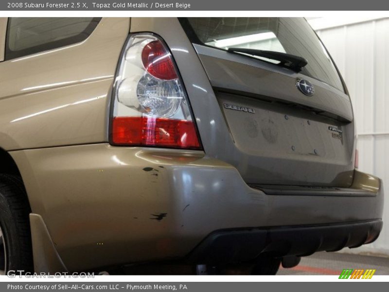 Topaz Gold Metallic / Desert Beige 2008 Subaru Forester 2.5 X