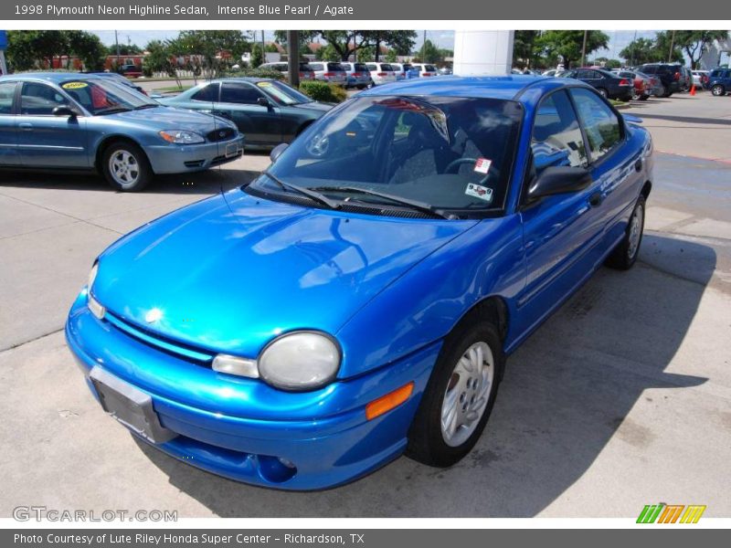 Intense Blue Pearl / Agate 1998 Plymouth Neon Highline Sedan
