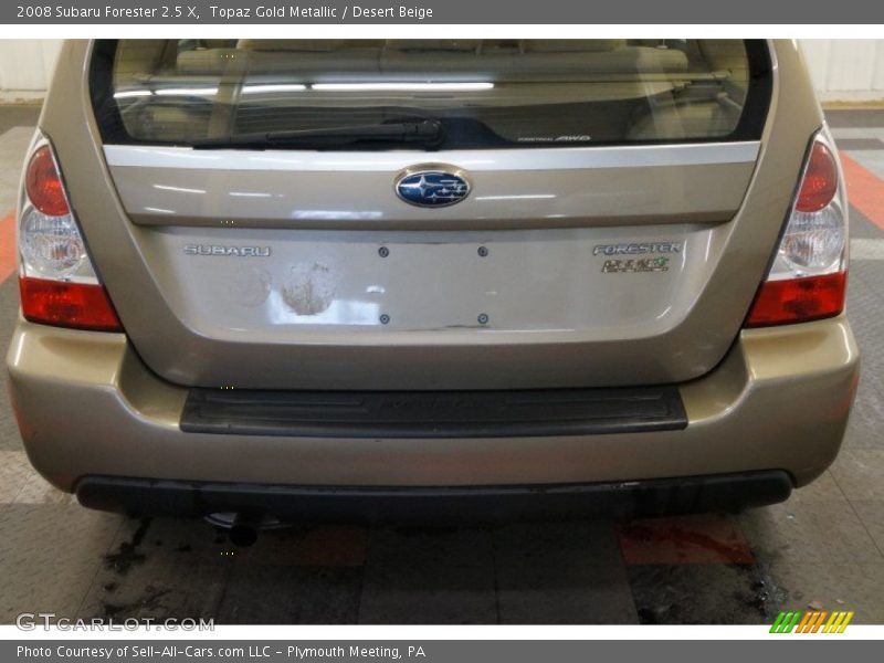 Topaz Gold Metallic / Desert Beige 2008 Subaru Forester 2.5 X