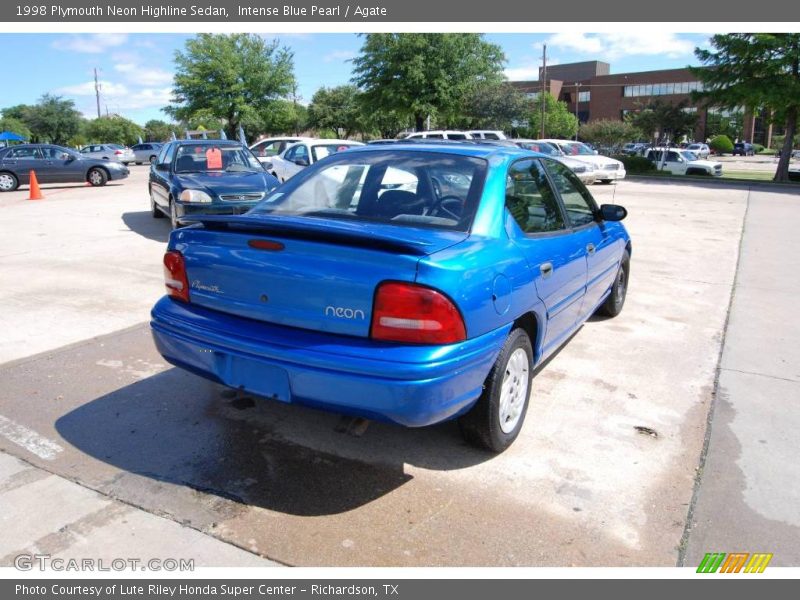 Intense Blue Pearl / Agate 1998 Plymouth Neon Highline Sedan