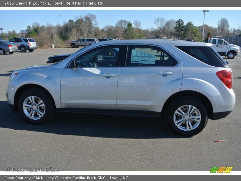 Silver Ice Metallic / Jet Black 2015 Chevrolet Equinox LS