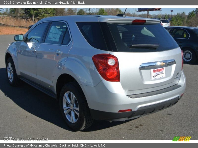 Silver Ice Metallic / Jet Black 2015 Chevrolet Equinox LS
