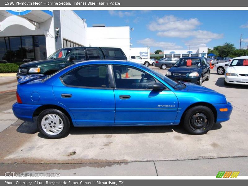 Intense Blue Pearl / Agate 1998 Plymouth Neon Highline Sedan