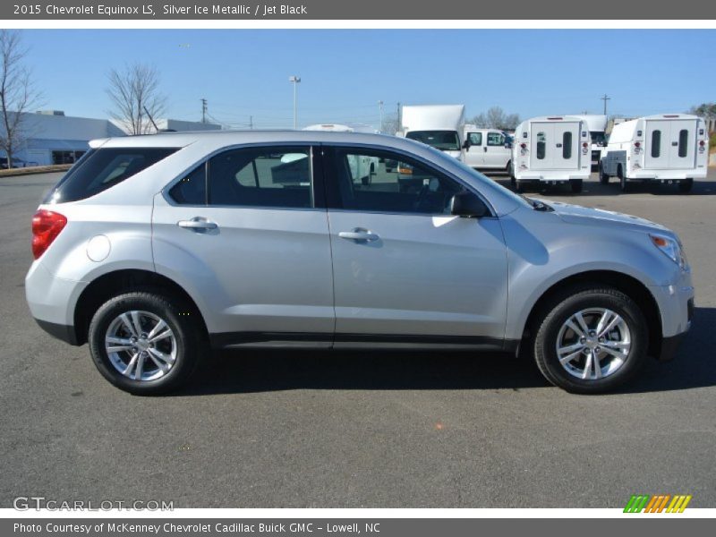 Silver Ice Metallic / Jet Black 2015 Chevrolet Equinox LS