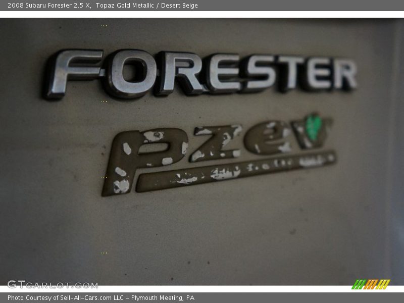 Topaz Gold Metallic / Desert Beige 2008 Subaru Forester 2.5 X