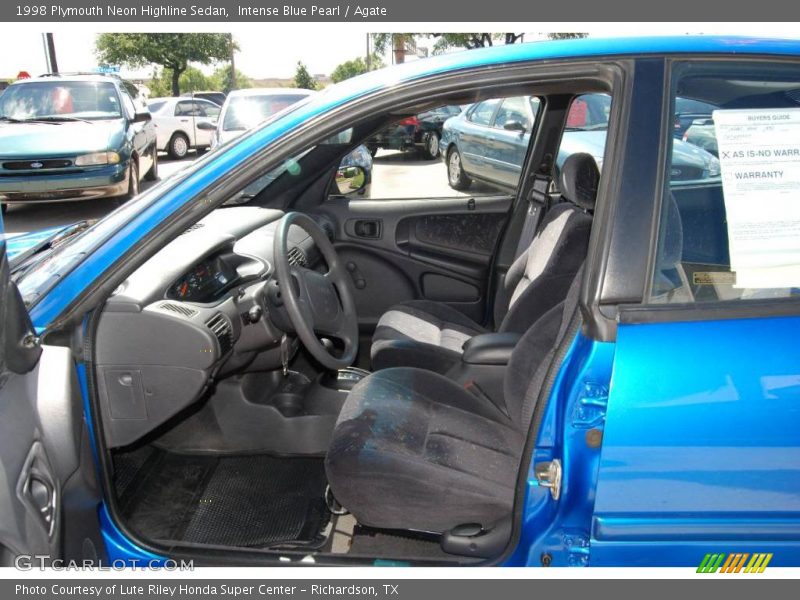 Intense Blue Pearl / Agate 1998 Plymouth Neon Highline Sedan