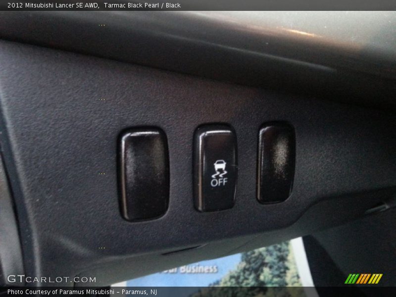 Tarmac Black Pearl / Black 2012 Mitsubishi Lancer SE AWD