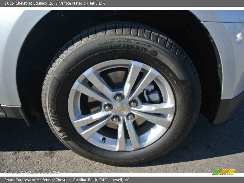 Silver Ice Metallic / Jet Black 2015 Chevrolet Equinox LS