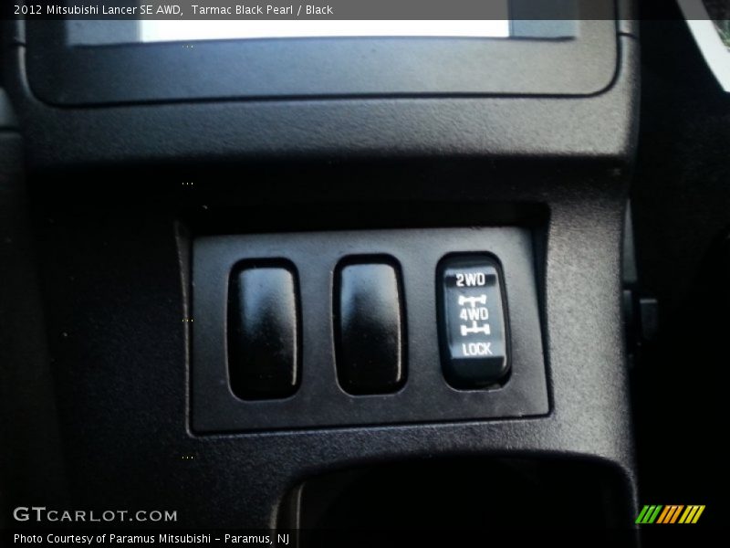 Tarmac Black Pearl / Black 2012 Mitsubishi Lancer SE AWD