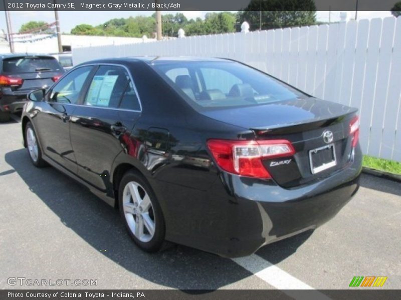 Magnetic Gray Metallic / Black/Ash 2012 Toyota Camry SE