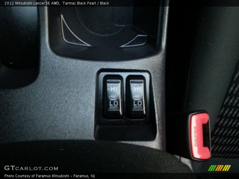 Tarmac Black Pearl / Black 2012 Mitsubishi Lancer SE AWD
