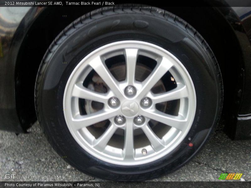 Tarmac Black Pearl / Black 2012 Mitsubishi Lancer SE AWD