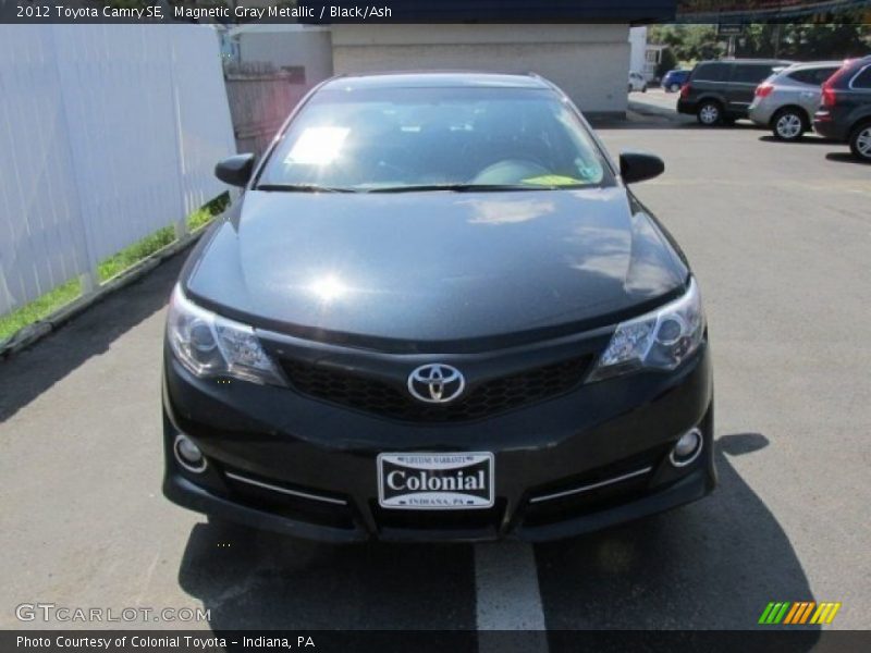 Magnetic Gray Metallic / Black/Ash 2012 Toyota Camry SE